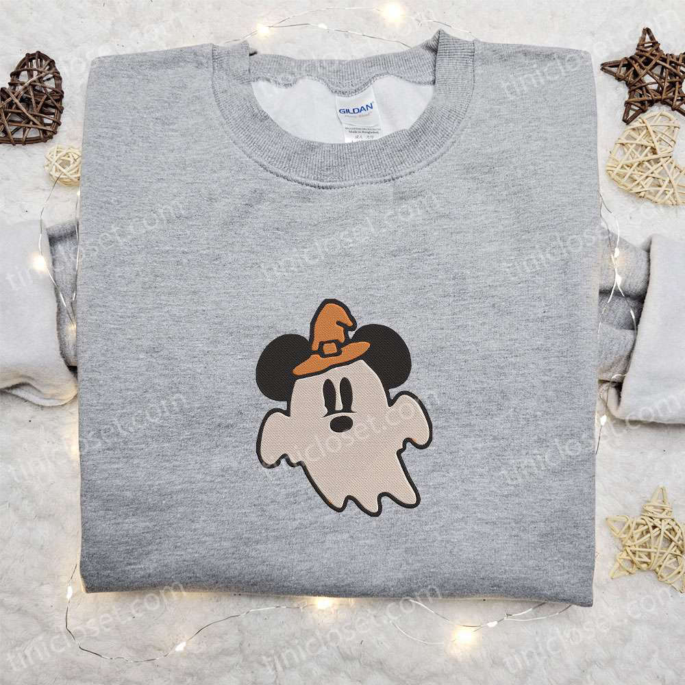 Cute Mickey Ghost Witch Hat Shirt: Best Halloween Gift for Family