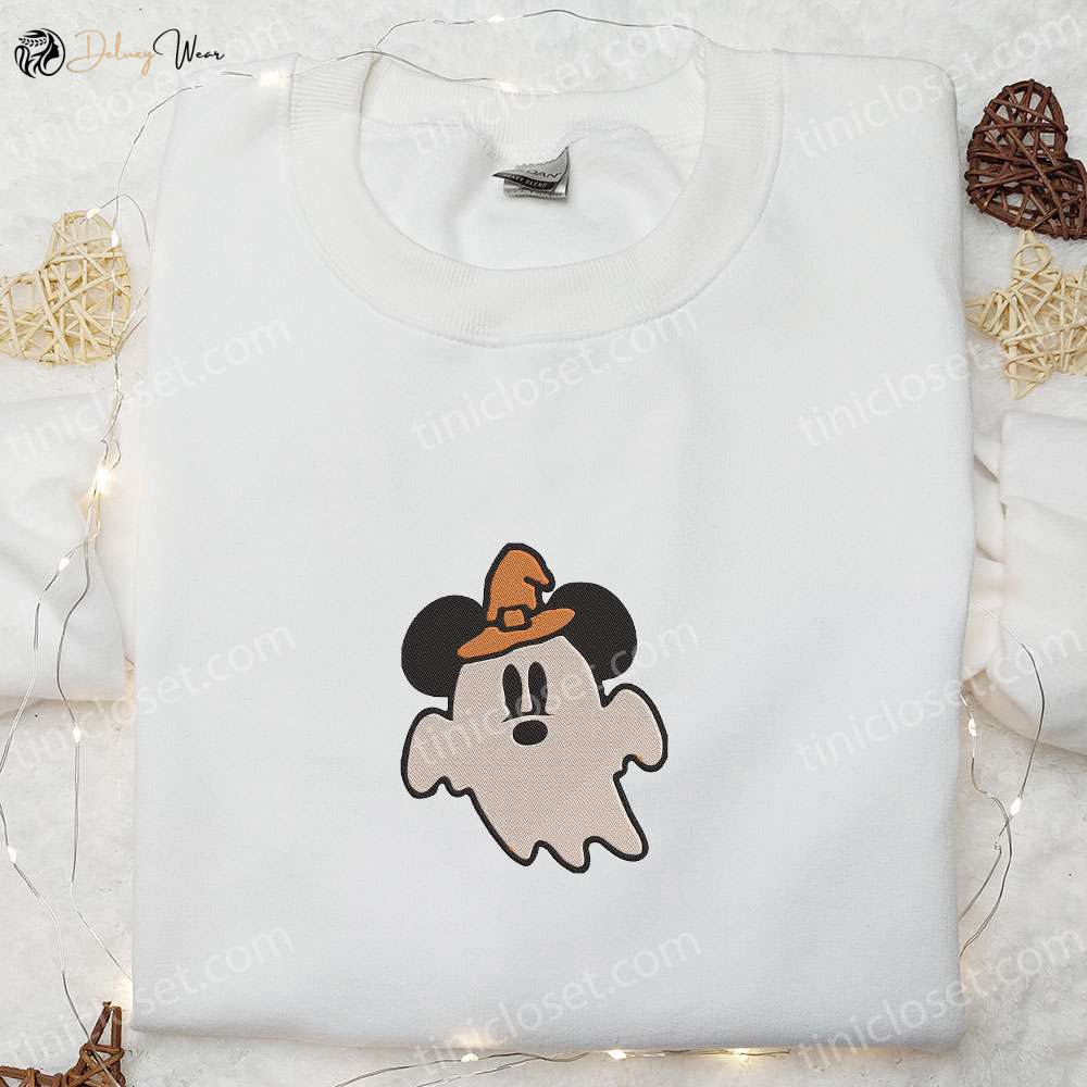 Cute Mickey Ghost Witch Hat Shirt: Best Halloween Gift for Family