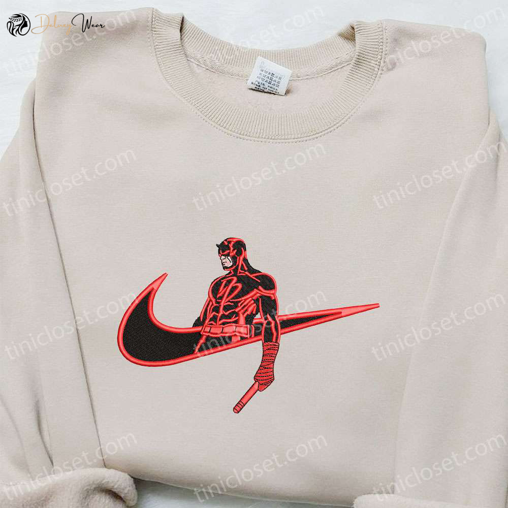 Daredevil x Nike Embroidered Shirt: Marvel Universe Inspired Apparel