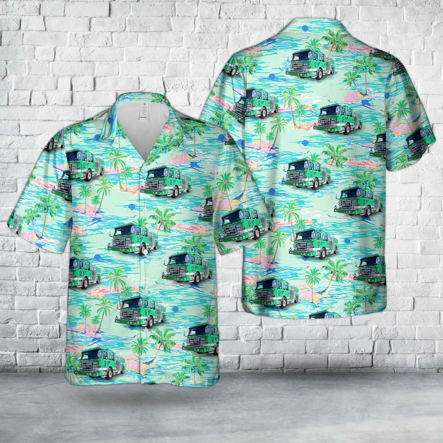 Denton, Texas, Denton Fire Department Hawaiian Shirt Gift for Men Dad Father Gift for Men Dad Father