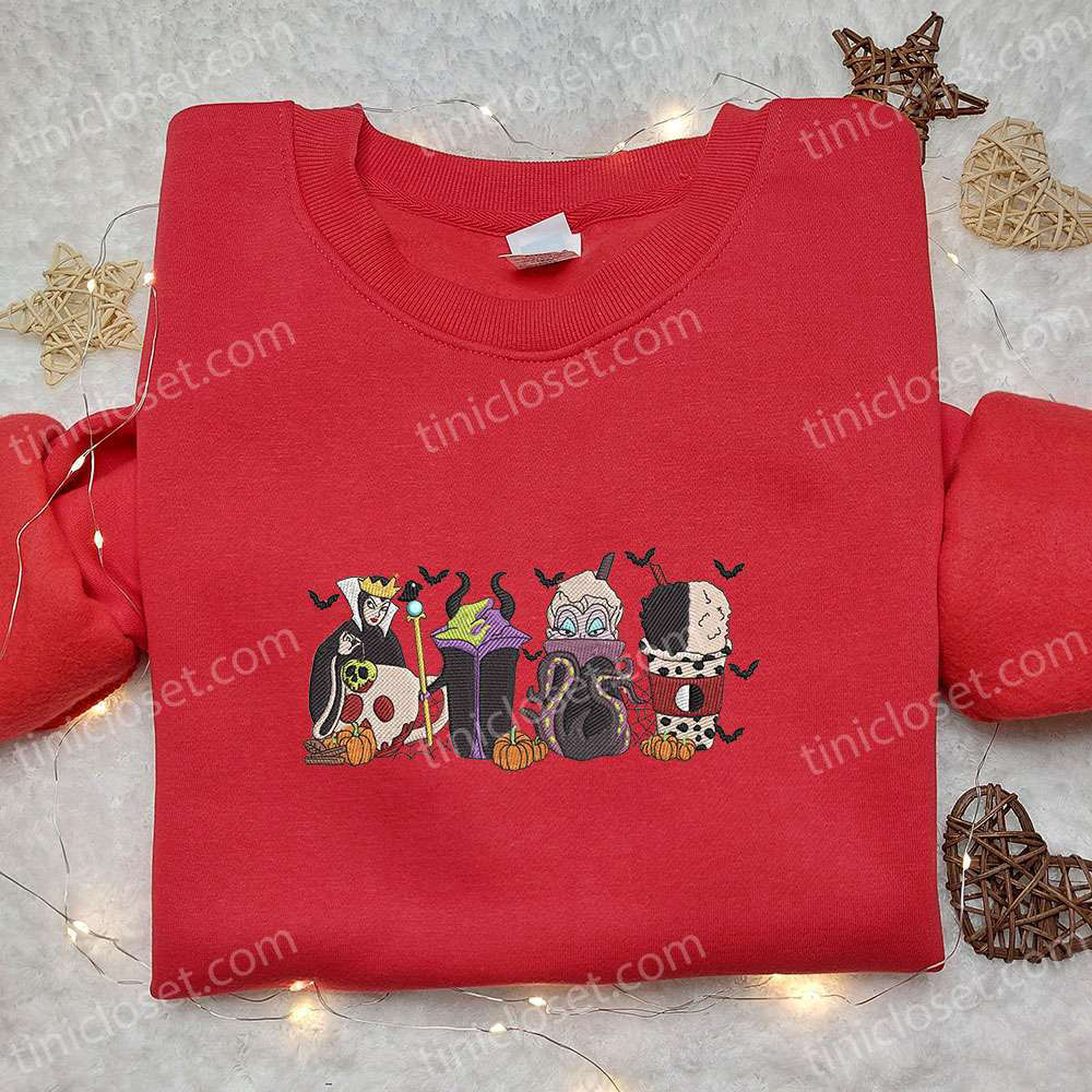 Disney Villains Fall Coffee Sweatshirt & Characters Hoodie – Best Halloween Gift Ideas