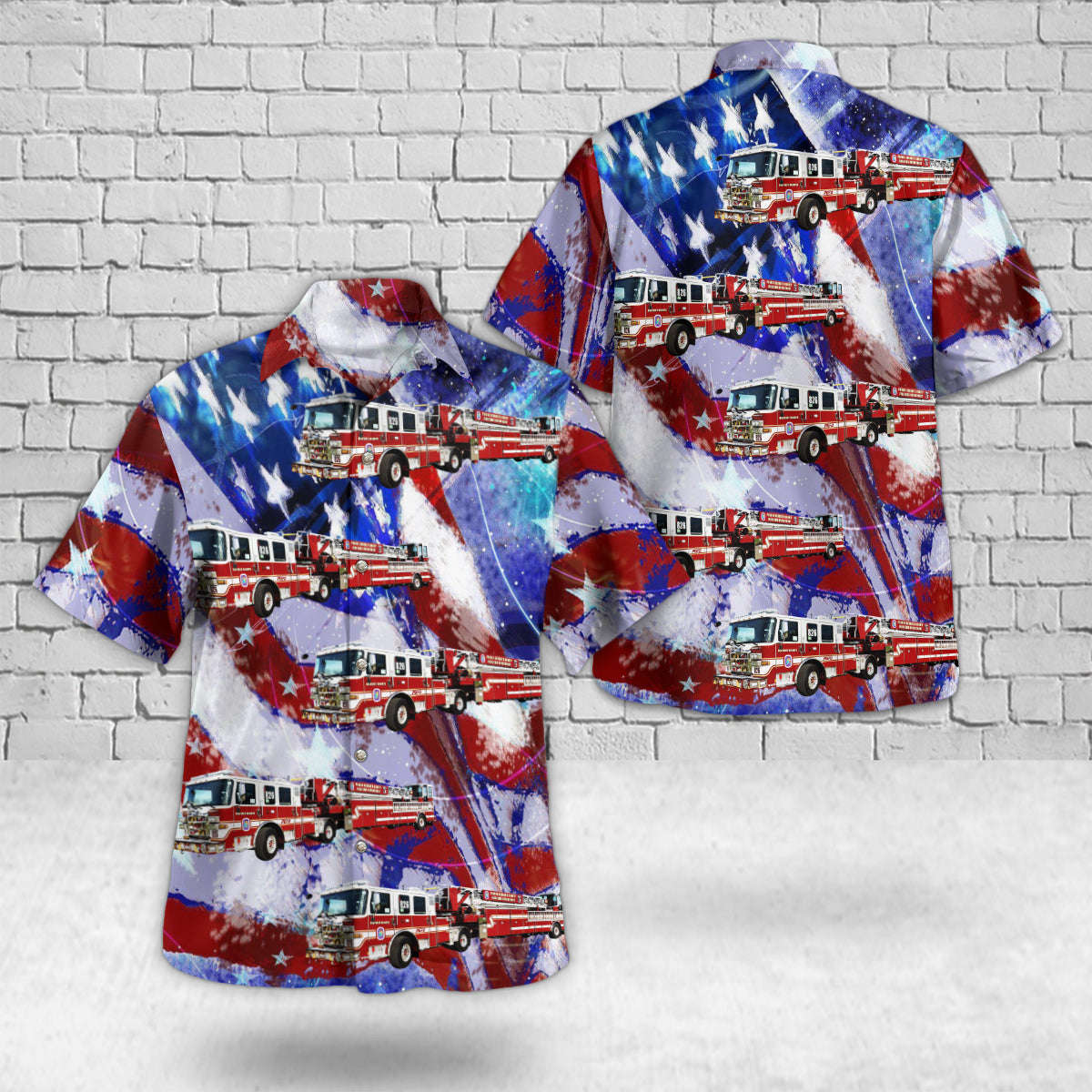 District Heights, Maryland, District Heights Career Fire Station 26, 4th Of July Hawaiian Shirt Gift for Men Dad Father Gift for Men Dad Father