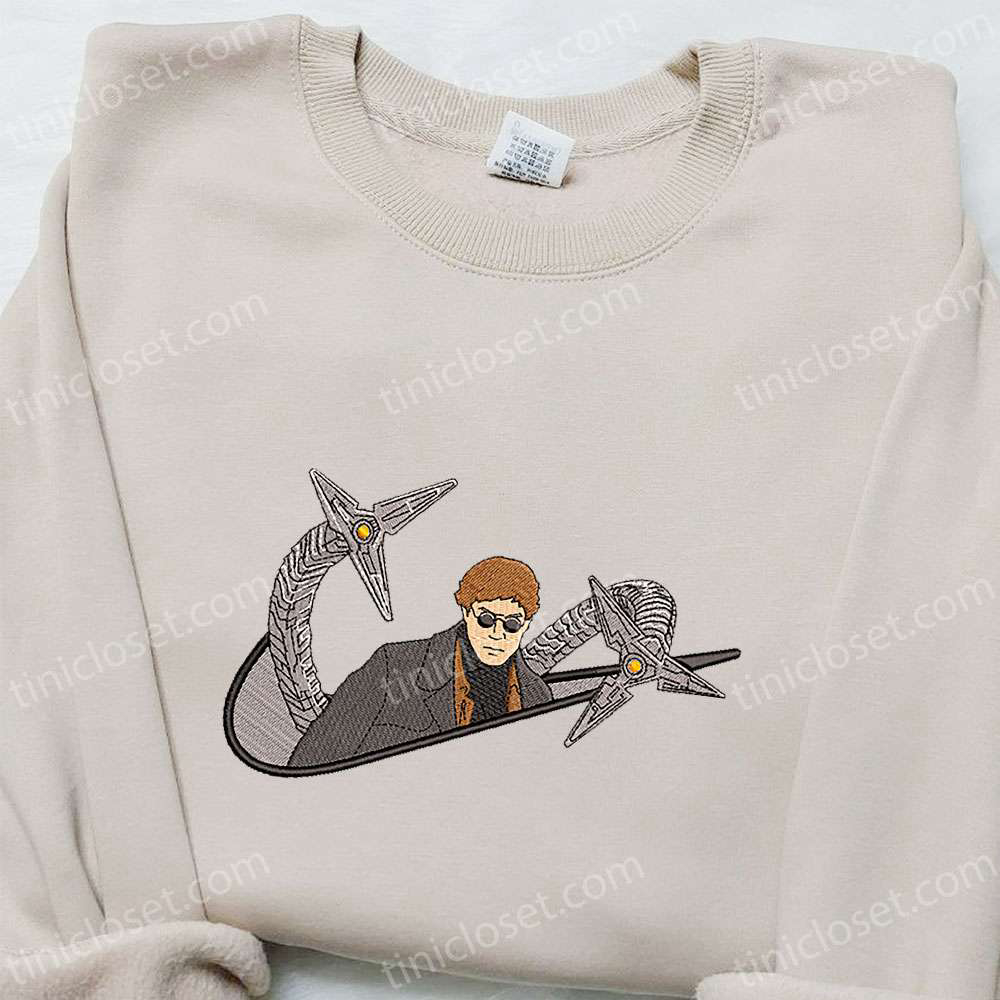 Spider-Man Embroidered Shirt Doctor Octopus x Swoosh Movie Hoodie Nike Inspired