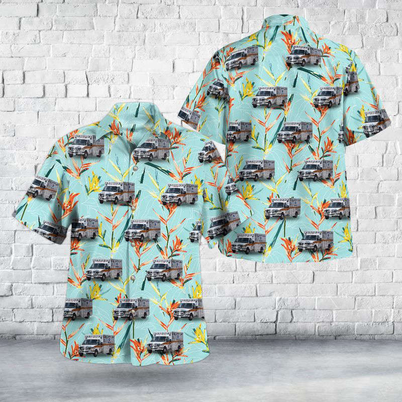 Durham, New Hampshire, McGregor Memorial EMS Hawaiian Shirt Gift for Men Dad Father Gift for Men Dad Father