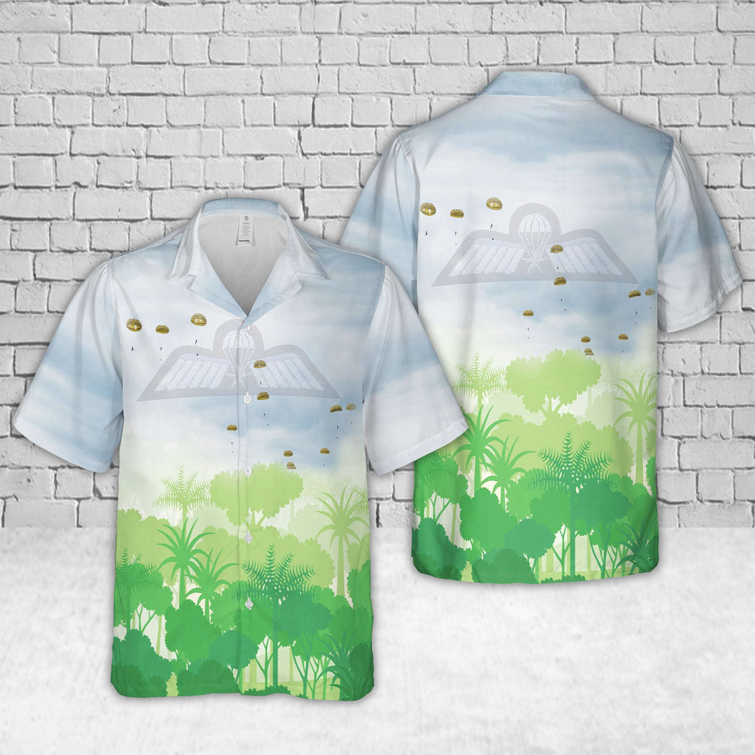 Dutch Army paratroopers jump into Grafenwoehr Training Area, Swift Response 16 Hawaiian Shirt Gift for Men Dad Father Gift for Men Dad Father