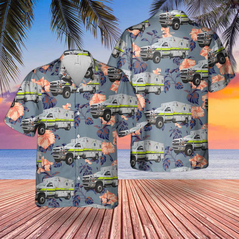 East Alabama Fire District EMS Hawaiian Shirt Gift for Men Dad Father Gift for Men Dad Father
