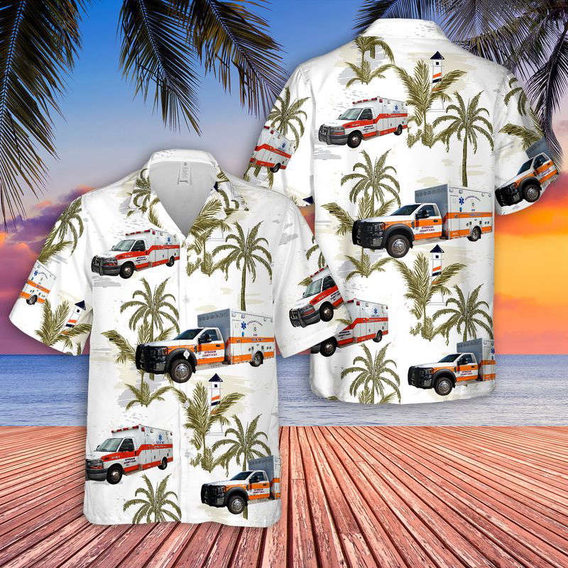 Effingham County EMS Hawaiian Shirt Gift for Men Dad Father Gift for Men Dad Father