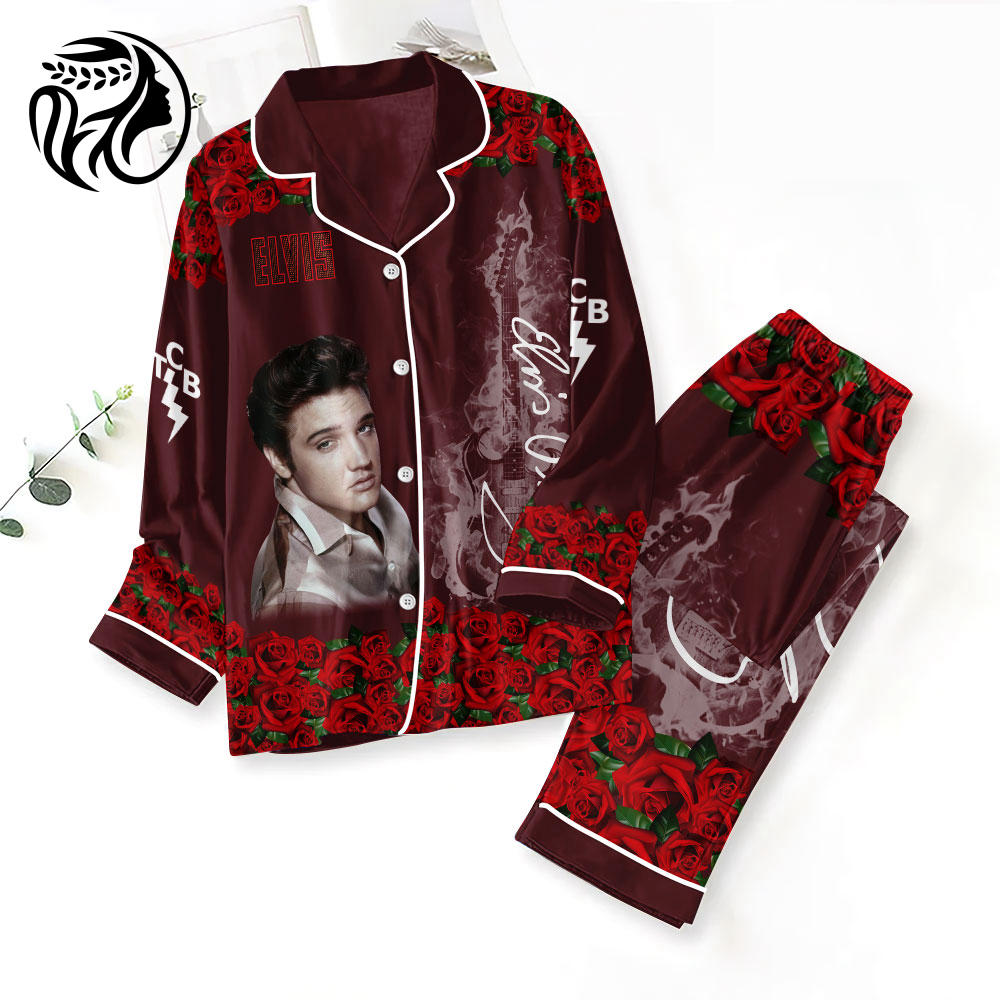 Elvis Presley Button Down Pajamas Set – ANHNV 1891