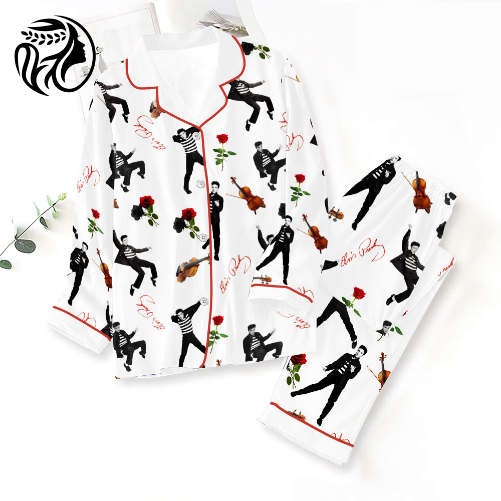 Elvis Presley Button Down Pajamas Set – NGHIAVT 0599