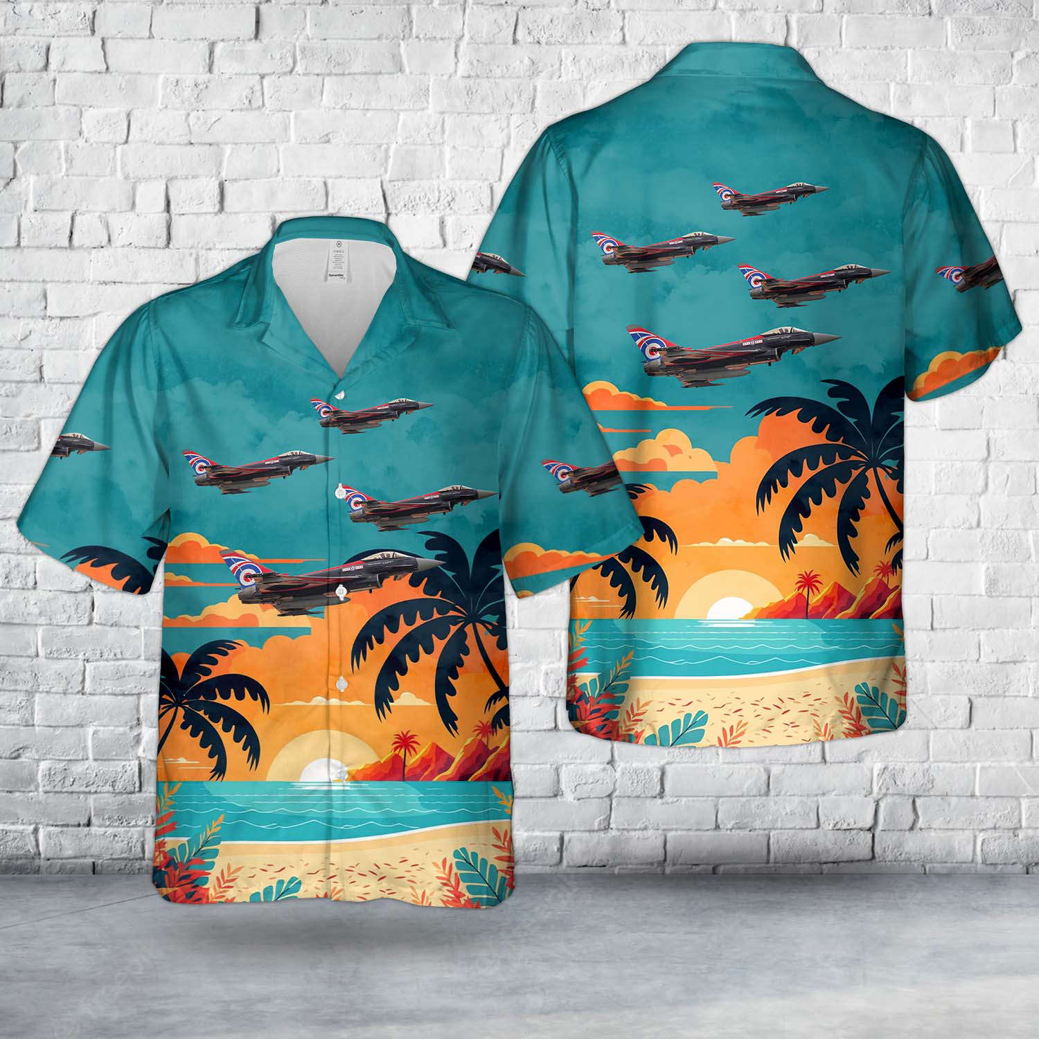 Eurofighter Typhoon FGR4 Jet Fighter ZJ914 No 29 Squadron RAF Hawaiian Shirt Gift for Men Dad Father Gift for Men Dad Father