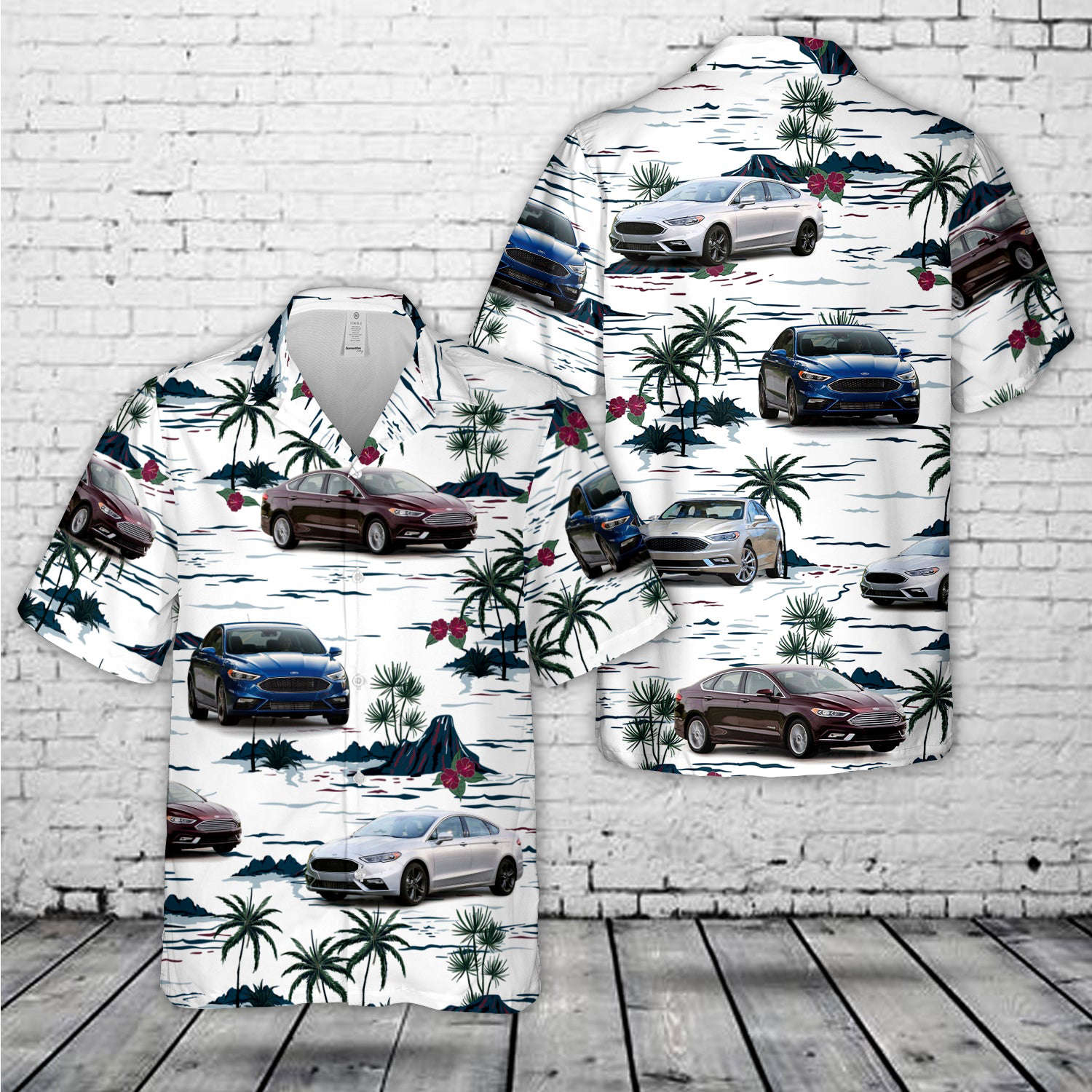 Ford Fusion Sport 2017 Hawaiian Shirt Gift for Men Dad Father Gift for Men Dad Father
