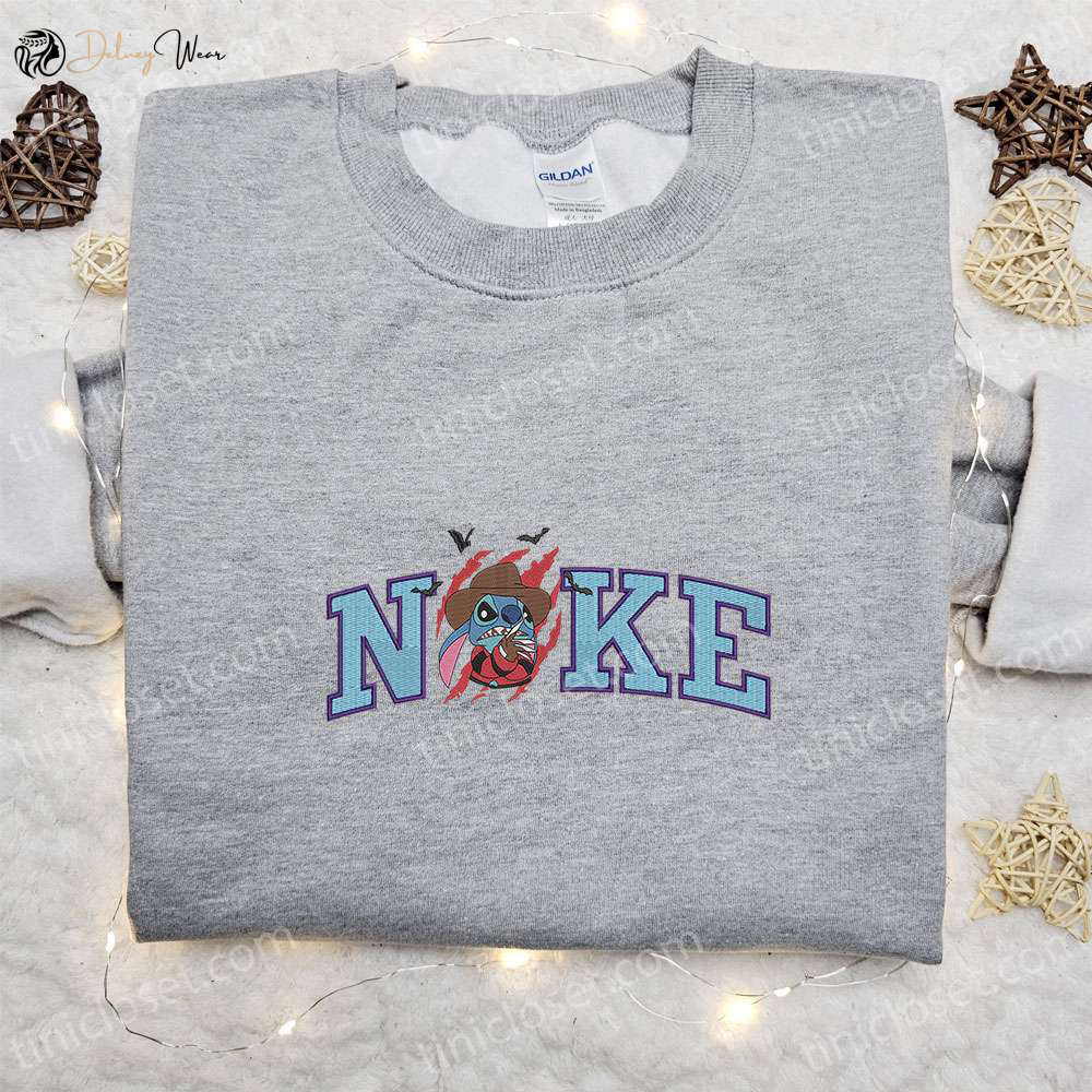 Freddy Krueger x Nike Monster Stitch Embroidered Shirt Disney Halloween Nike Inspired