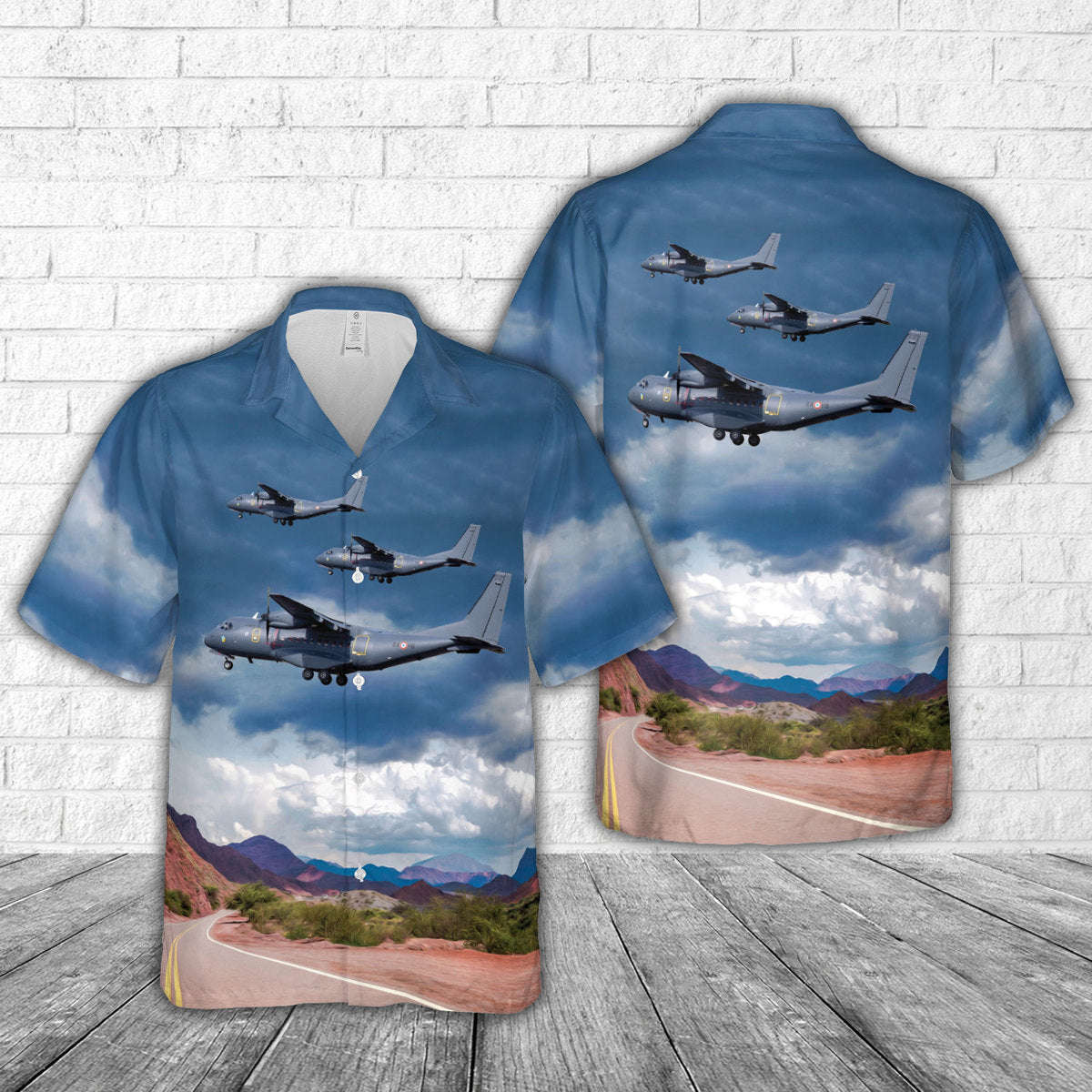 French Air Force CASA CN-235-300 Hawaiian Shirt Gift for Men Dad Father Gift for Men Dad Father