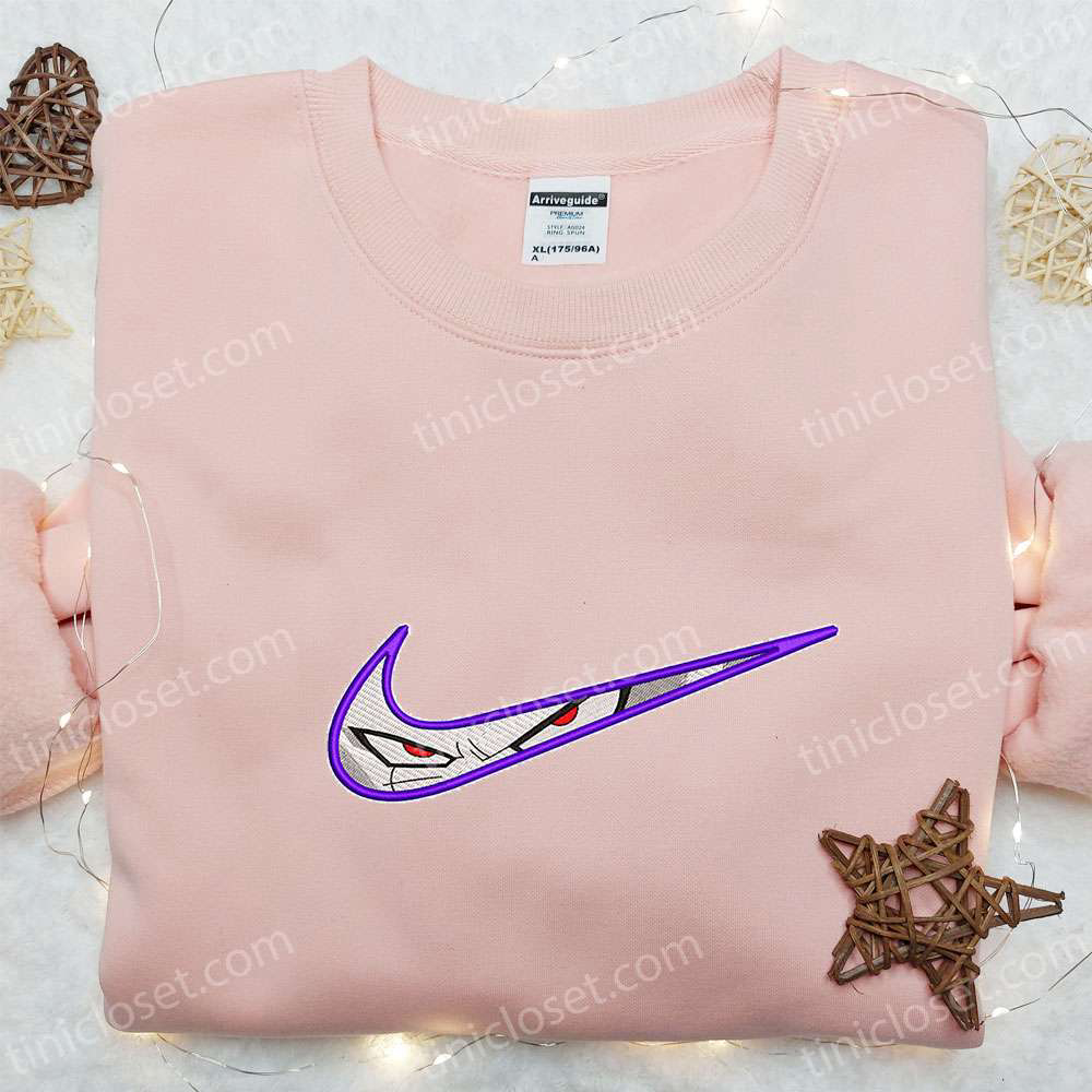 Frieza x Nike Swoosh Anime Embroidered Shirt: Best Nike Inspired Gift for Family