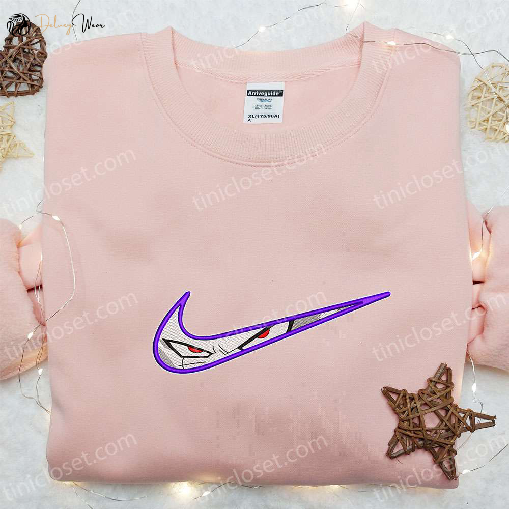 Frieza x Nike Swoosh Anime Embroidered Shirt: Best Nike Inspired Gift for Family