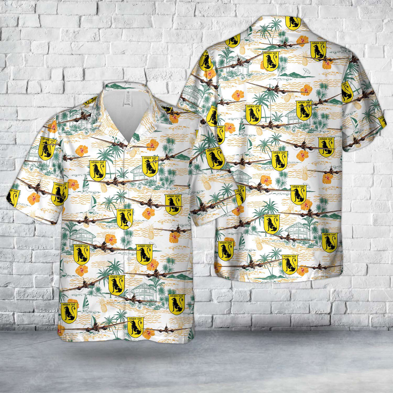German Air Force Luftwaffe Heinkel He-111H-6 of Kampfgeschwader 26 In WWII Hawaiian Shirt Gift for Men Dad Father Gift for Men Dad Father