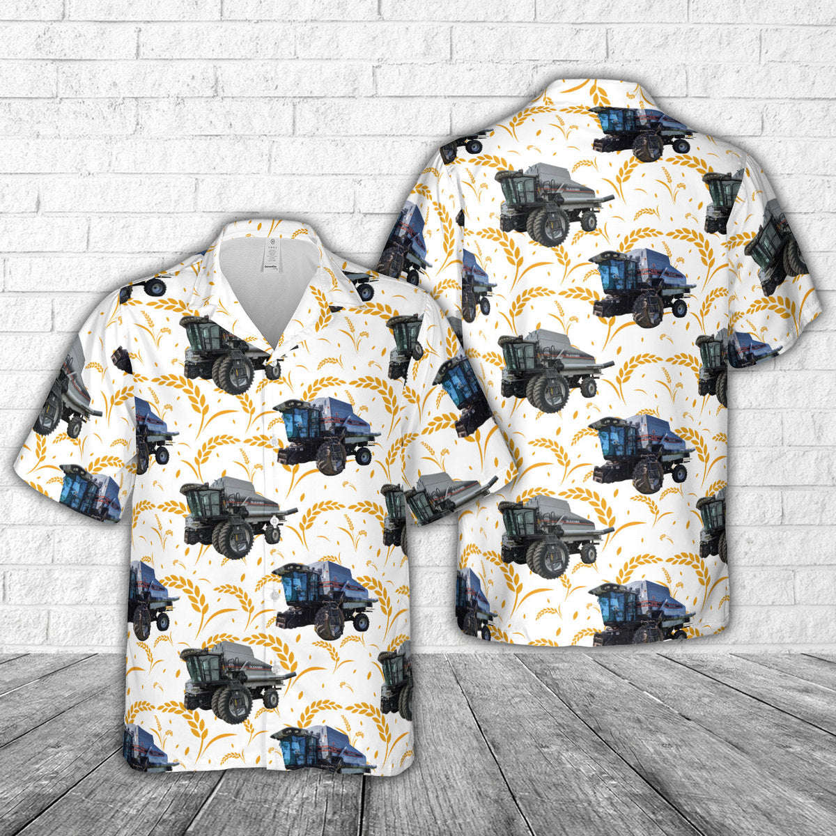 Gleaner Combine Hawaiian Shirt Gift for Men Dad Father Gift for Men Dad Father