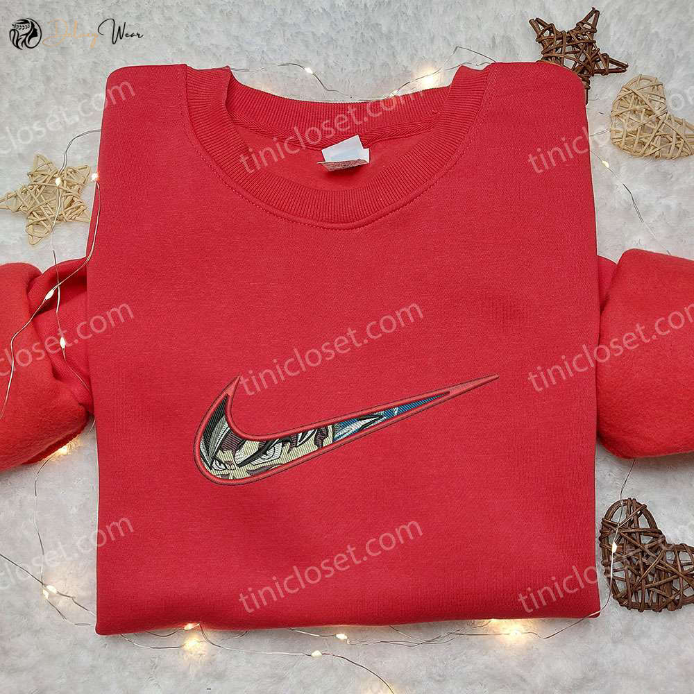Goku Ultra Instinct x Nike Swoosh Embroidered Sweatshirt – Dragon Ball & Nike Inspired Shirt