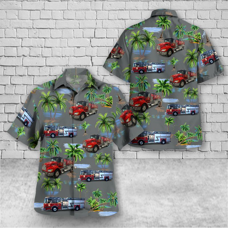 Gray Volunteer Fire Department, Gray, Tennessee Hawaiian Shirt Gift for Men Dad Father Gift for Men Dad Father