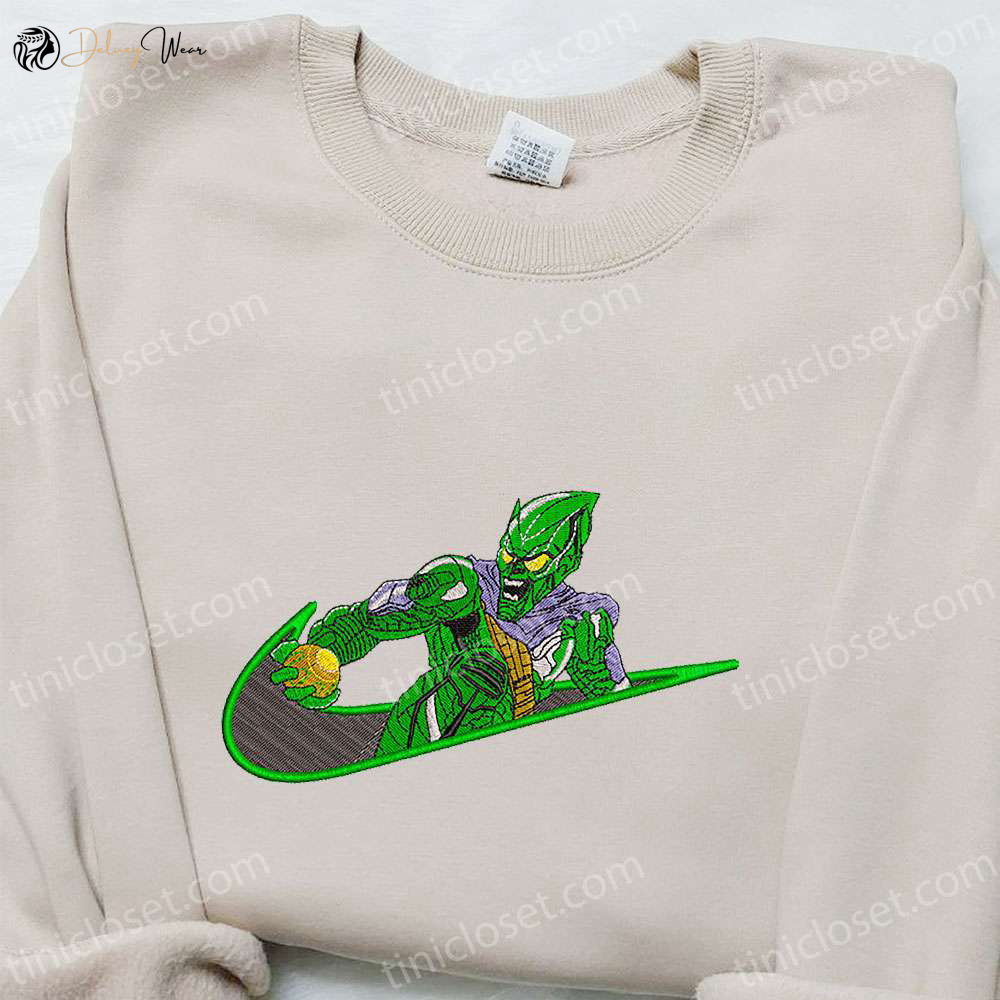 Green Goblin Movie x Swoosh Hoodie Marvel Cinematic Universe Shirt – Best Family Gift Ideas