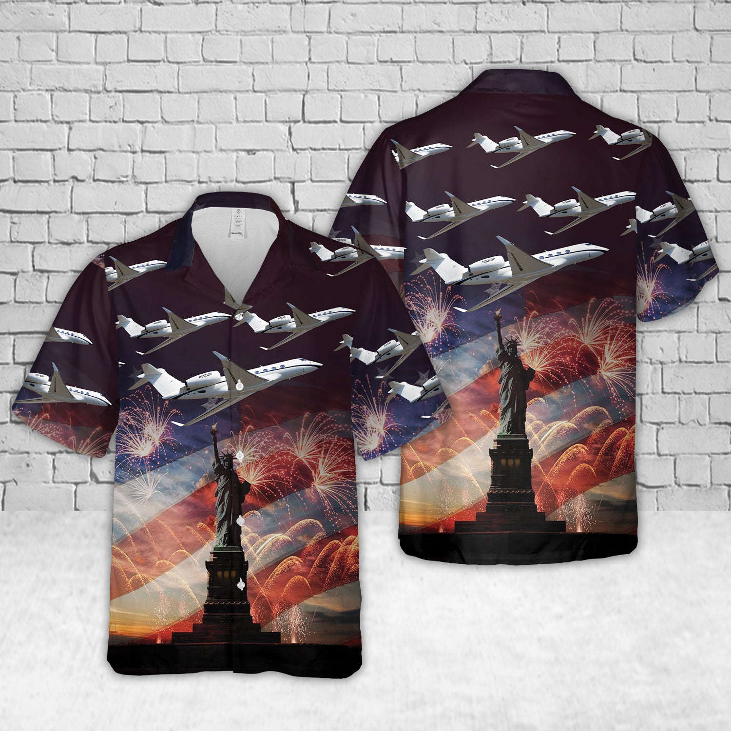 Gulfstream G500, 4th Of July Hawaiian Shirt Gift for Men Dad Father Gift for Men Dad Father