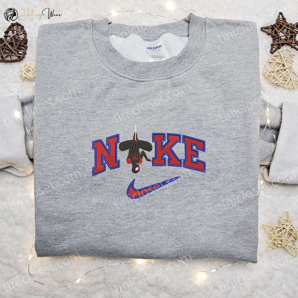 Gwen x Nike Movie Embroidered Sweatshirt Marvel Cinematic Universe Shirt Best Gift Ideas for Family