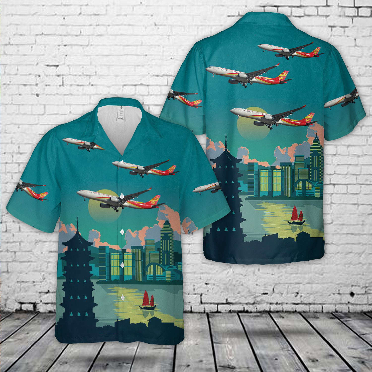 Hainan Airlines Airbus A330-300 Hawaiian Shirt Gift for Men Dad Father Gift for Men Dad Father NLMP2202PD05