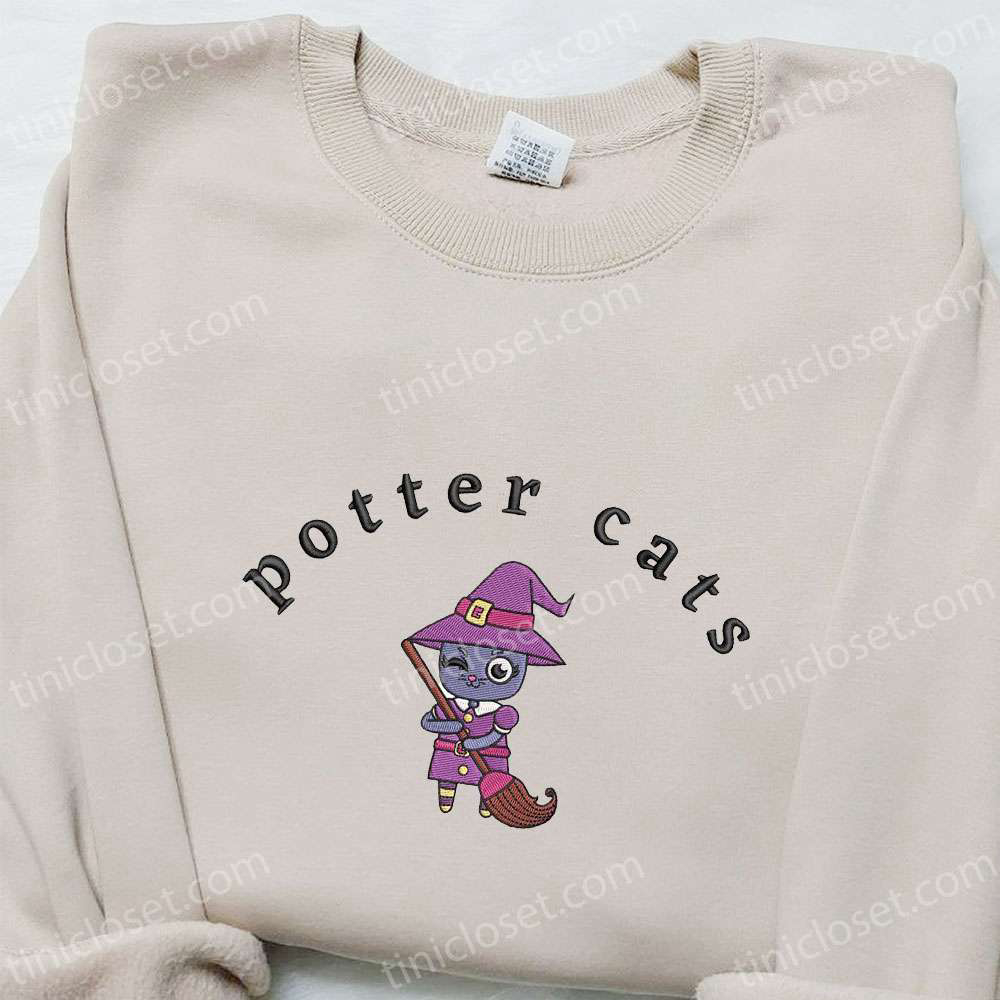 Spooky Potter Cats Hoodie & T-Shirt: Adorable Halloween Apparel from Spirit Halloween