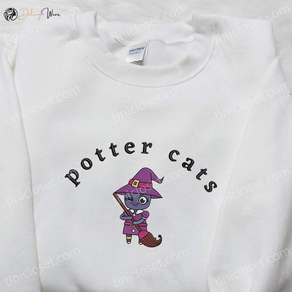Spooky Potter Cats Hoodie & T-Shirt: Adorable Halloween Apparel from Spirit Halloween