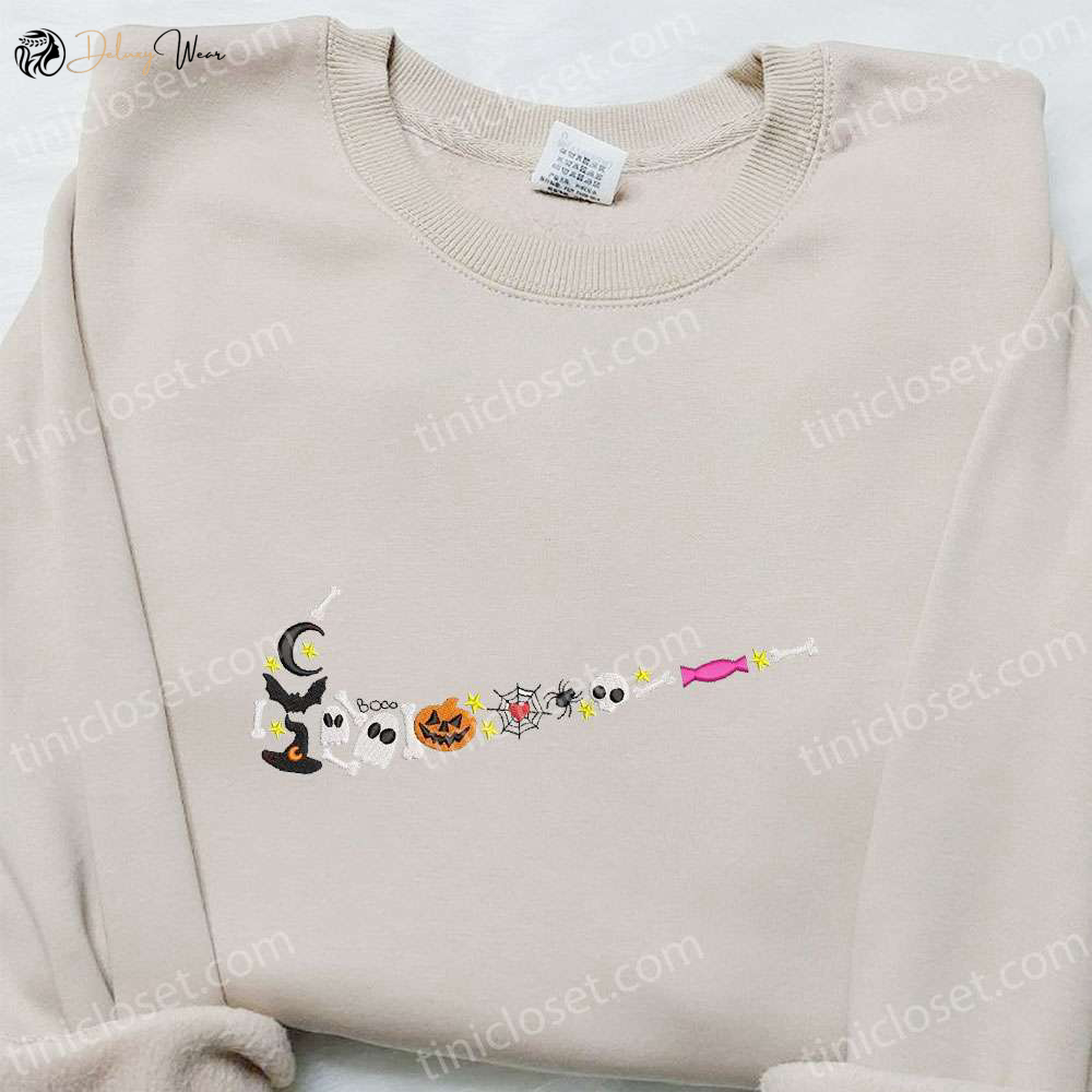 Halloween x Nike Swoosh Embroidered Tshirt: Best Nike Inspired Shirt for Halloween