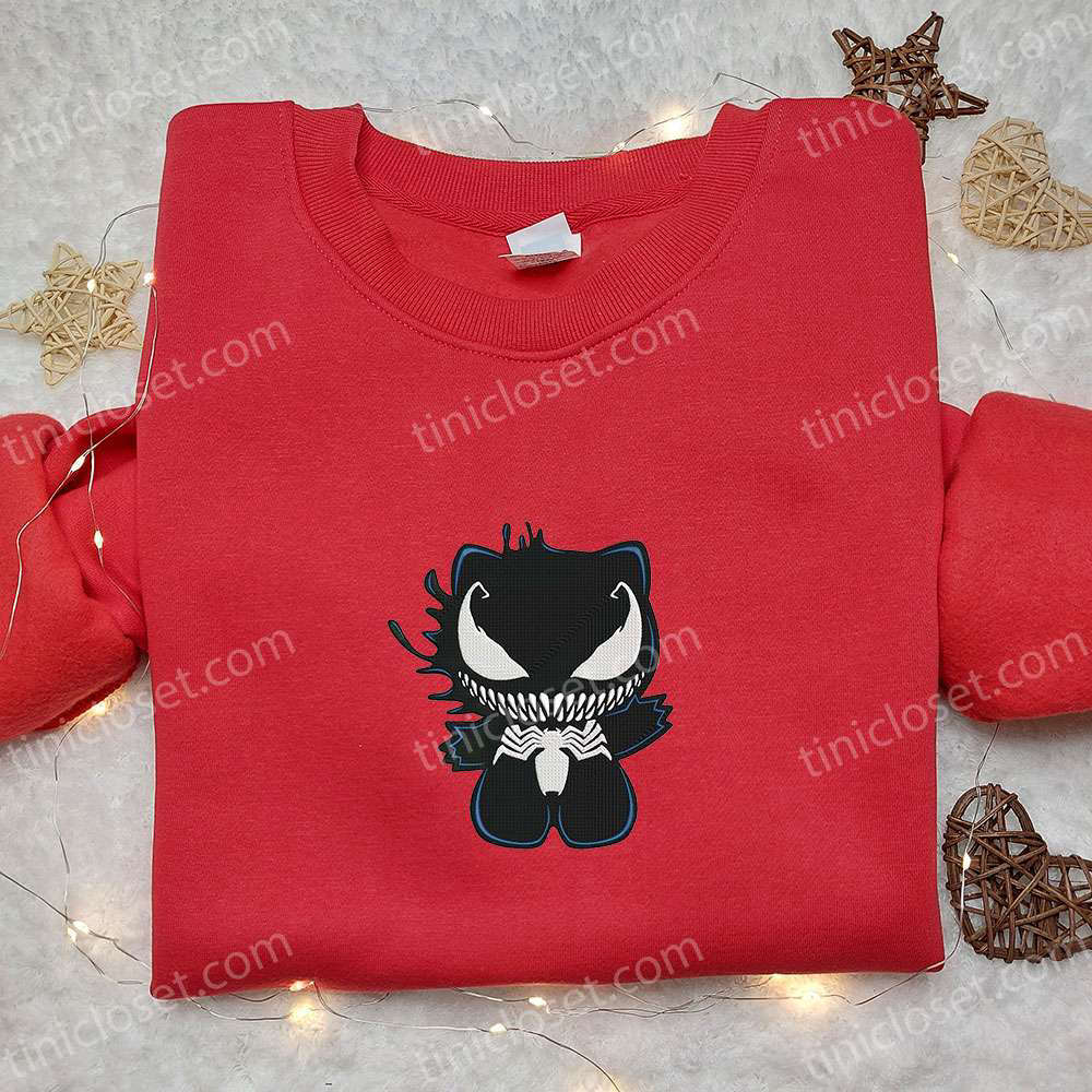Hello Kitty Venom Embroidered Shirt: Cool Halloween Gift for Lovers