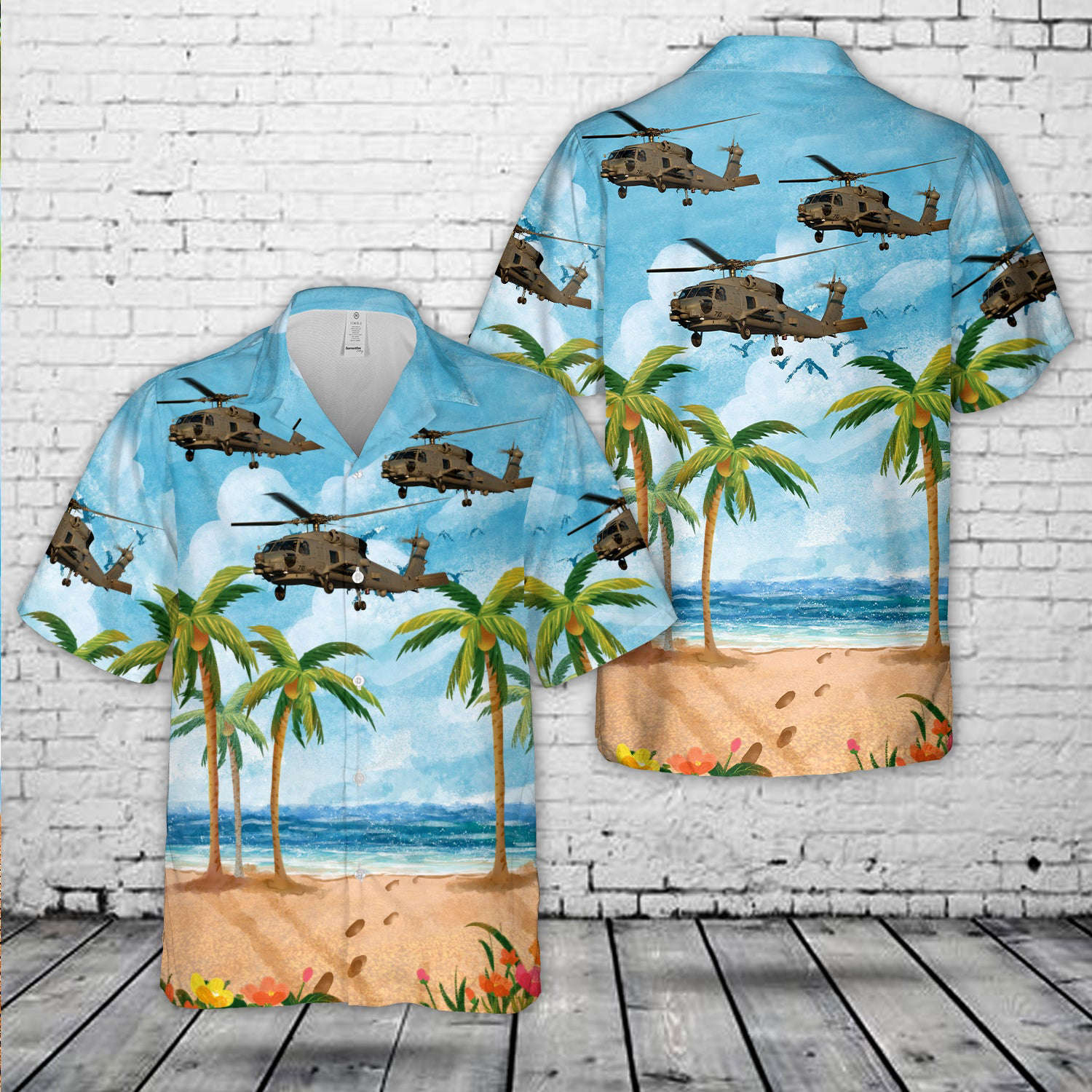 HSM-71 Raptors MH-60R Hawaiian Shirt Gift for Men Dad Father Gift for Men Dad Father