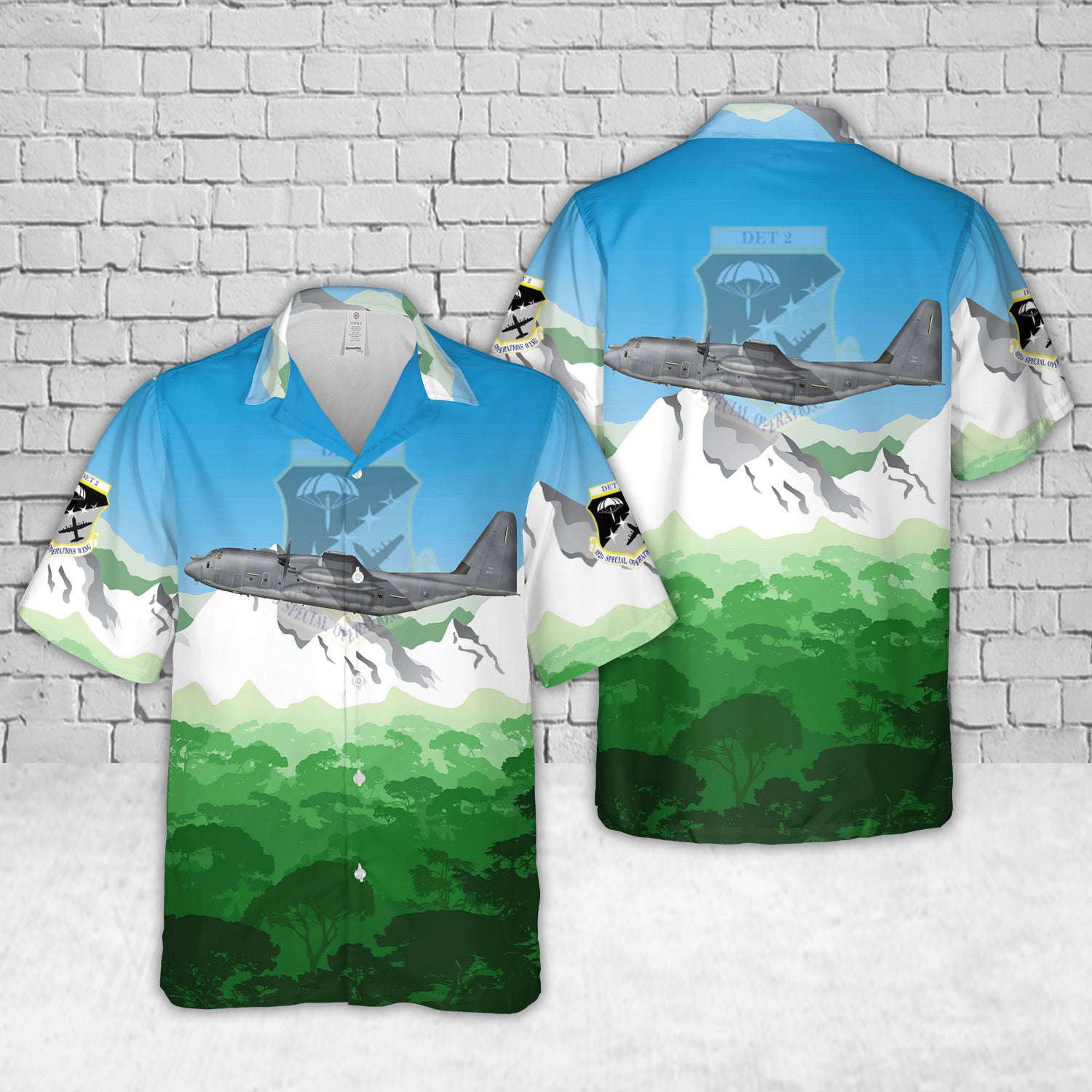 Hurlburt Field, Florida, US Air Force 08-5697, MC-130J Commando II CR-2, 492nd SOTRG Det 2 Hawaiian Shirt Gift for Men Dad Father Gift for Men Dad Father