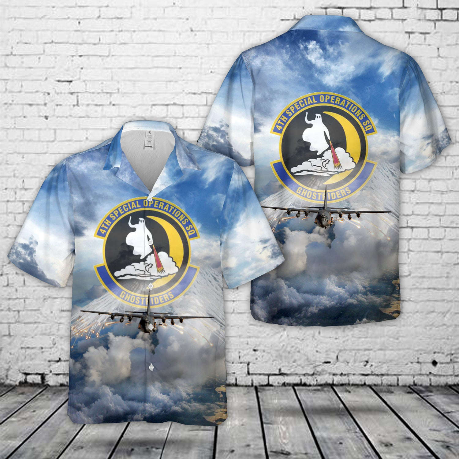 Hurlburt Field, Florida, US Air Force 4th Special Operations Squadron AC-130U ”Spooky” gunship Hawaiian Shirt Gift for Men Dad Father Gift for Men Dad Father