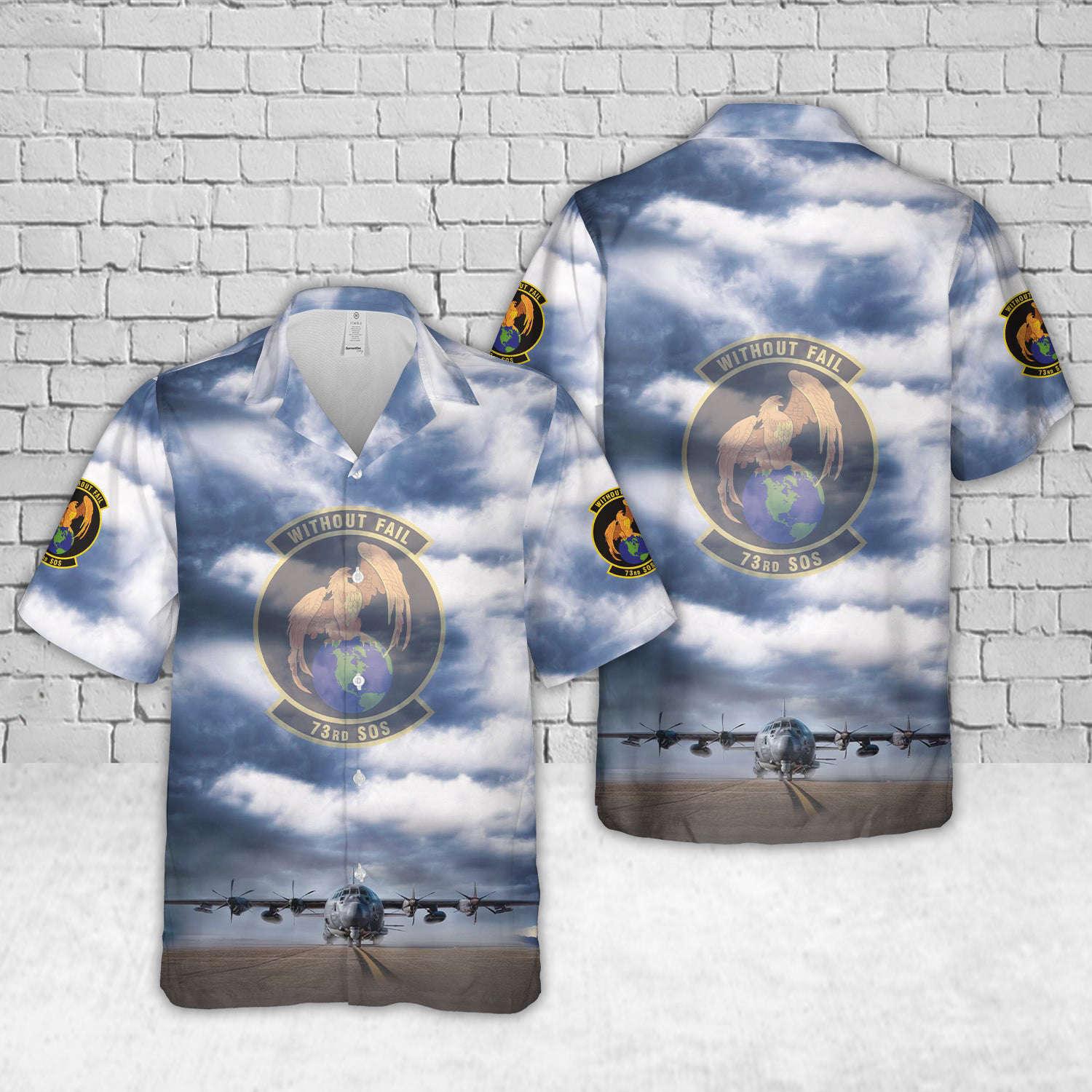 Hurlburt Field, Florida, US Air Force 73rd Special Operations Squadron AC-130J Ghostrider Hawaiian Shirt Gift for Men Dad Father Gift for Men Dad Father
