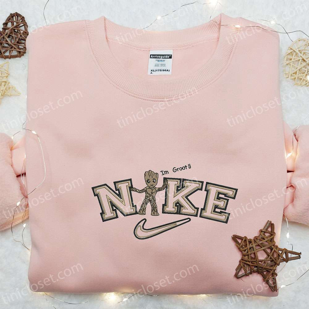 Im Groot x Nike Movie Embroidered Sweatshirt: Best Family Gift Nike Inspired Shirt