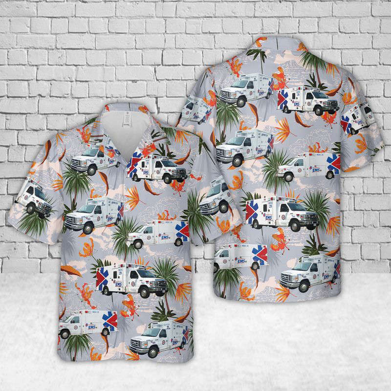 Indianapolis EMS Hawaiian Shirt Gift for Men Dad Father Gift for Men Dad Father