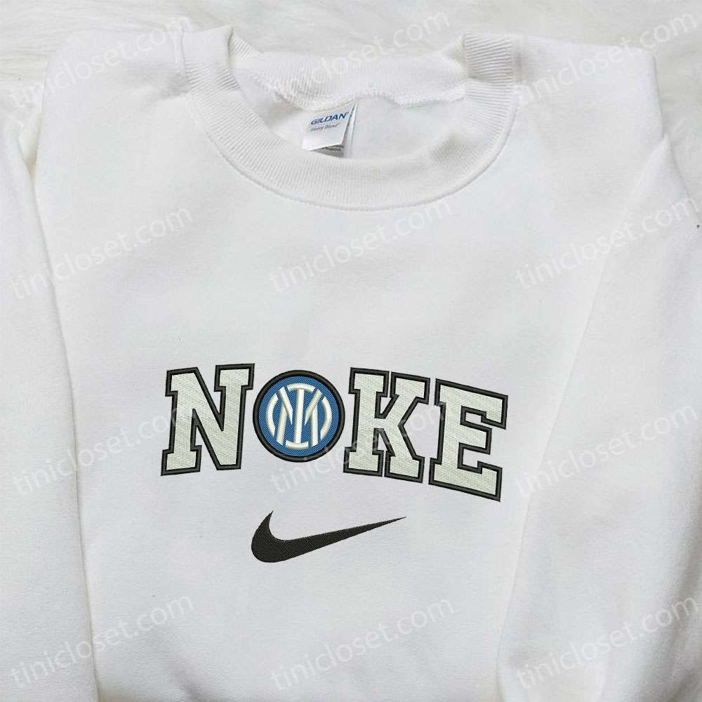 Inter Milan x Nike Embroidered Sweatshirt: Football Club & Nike Inspired Shirt
