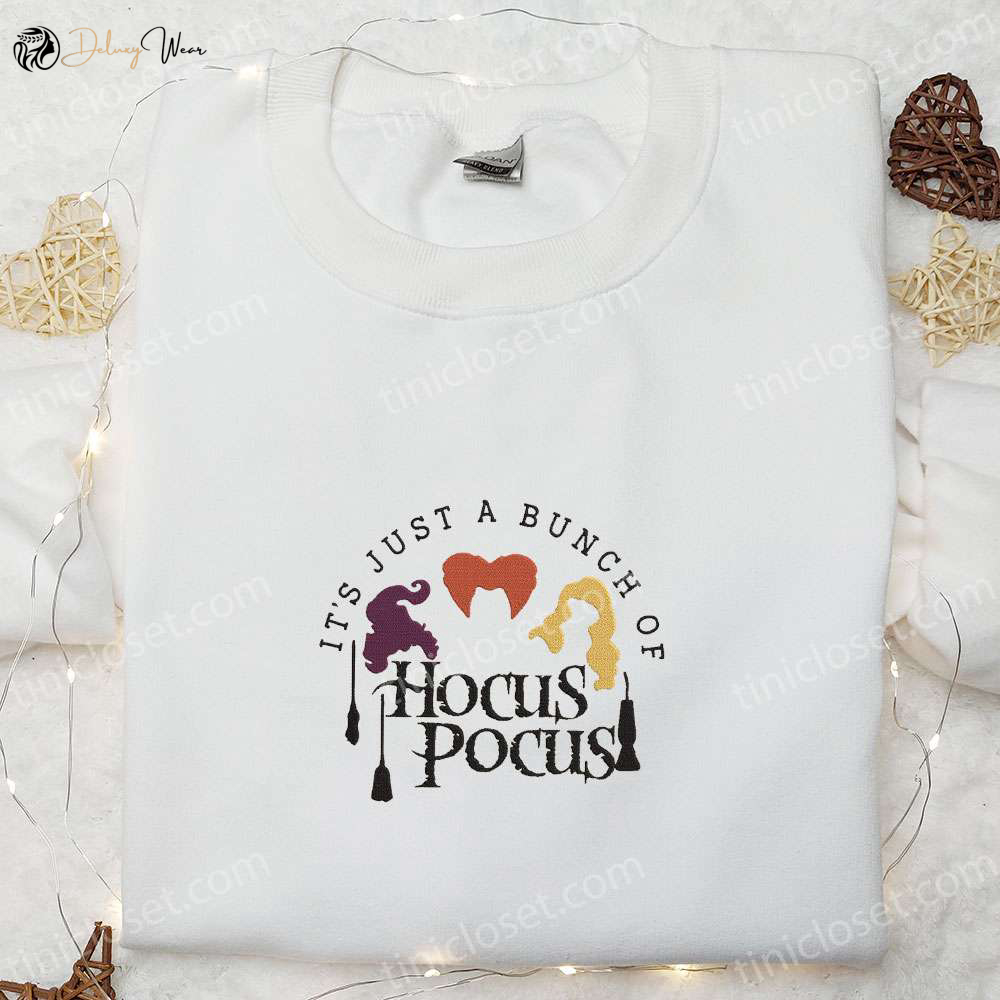 Hocus Pocus Embroidered Shirt: Best Halloween Gift for Family