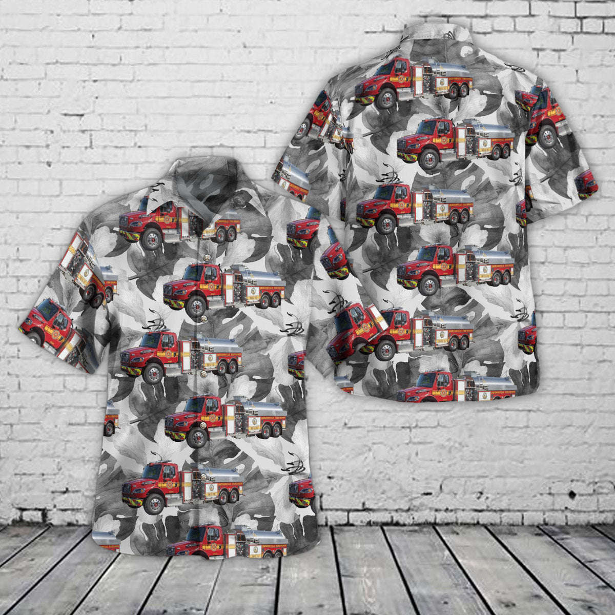 Jacksonville, Florida, Jacksonville Fire & Rescue Hawaiian Shirt Gift for Men Dad Father Gift for Men Dad Father