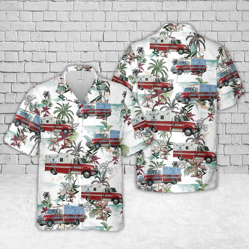 James City County Fire and EMS Hawaiian Shirt Gift for Men Dad Father Gift for Men Dad Father