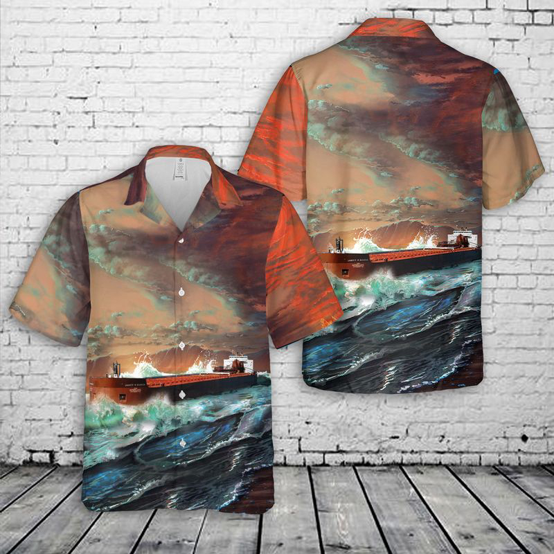 James R. Barker (1976 ship) Hawaiian Shirt Gift for Men Dad Father Gift for Men Dad Father