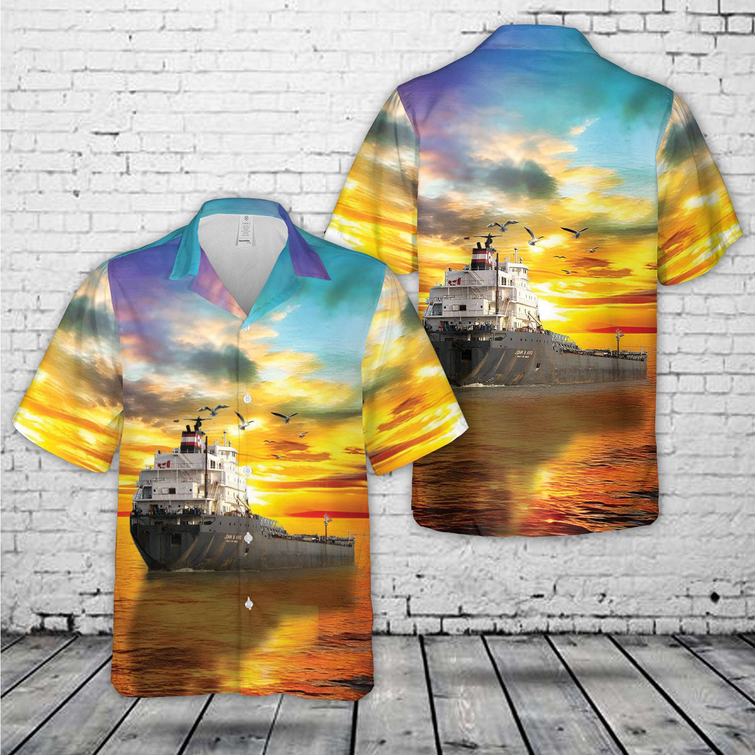 John B. Aird Ship Hawaiian Shirt Gift for Men Dad Father Gift for Men Dad Father