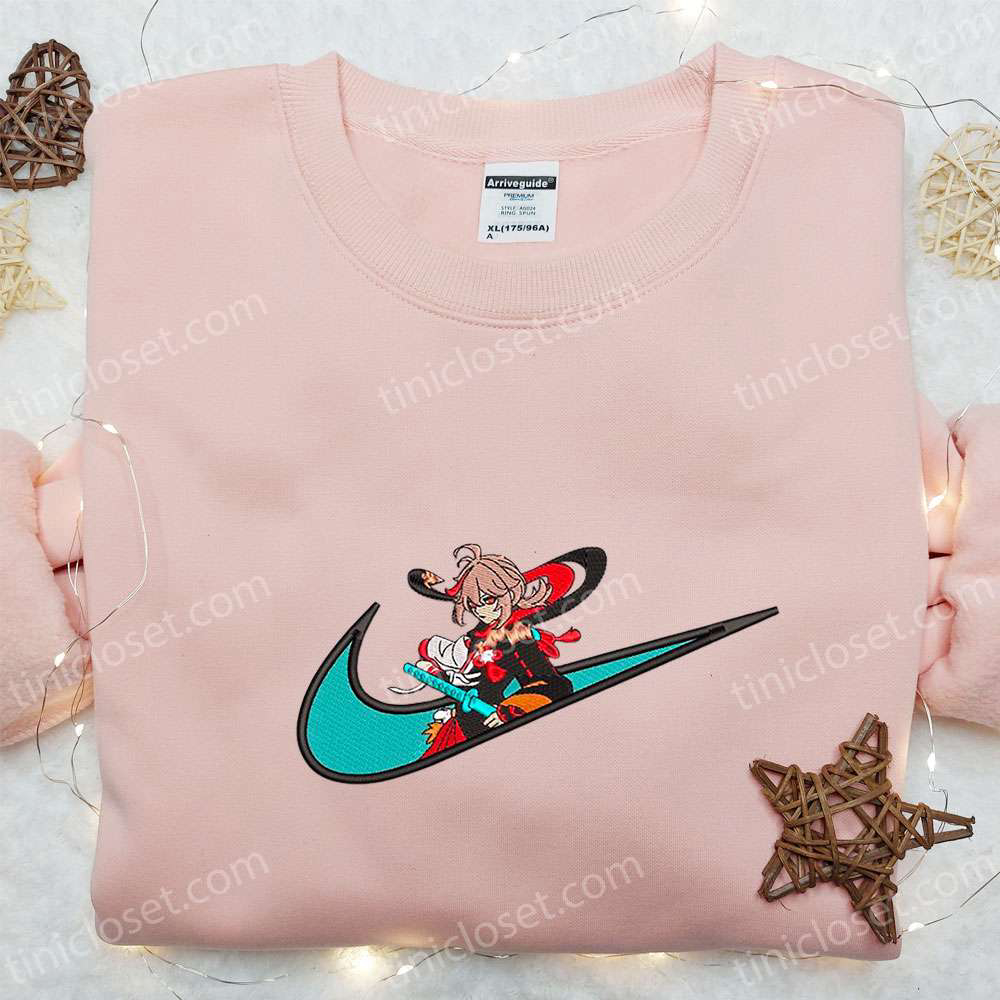 Kaedehara Kazuha x Swoosh Game Hoodie: Cool Anime Clothing Best Family Gift