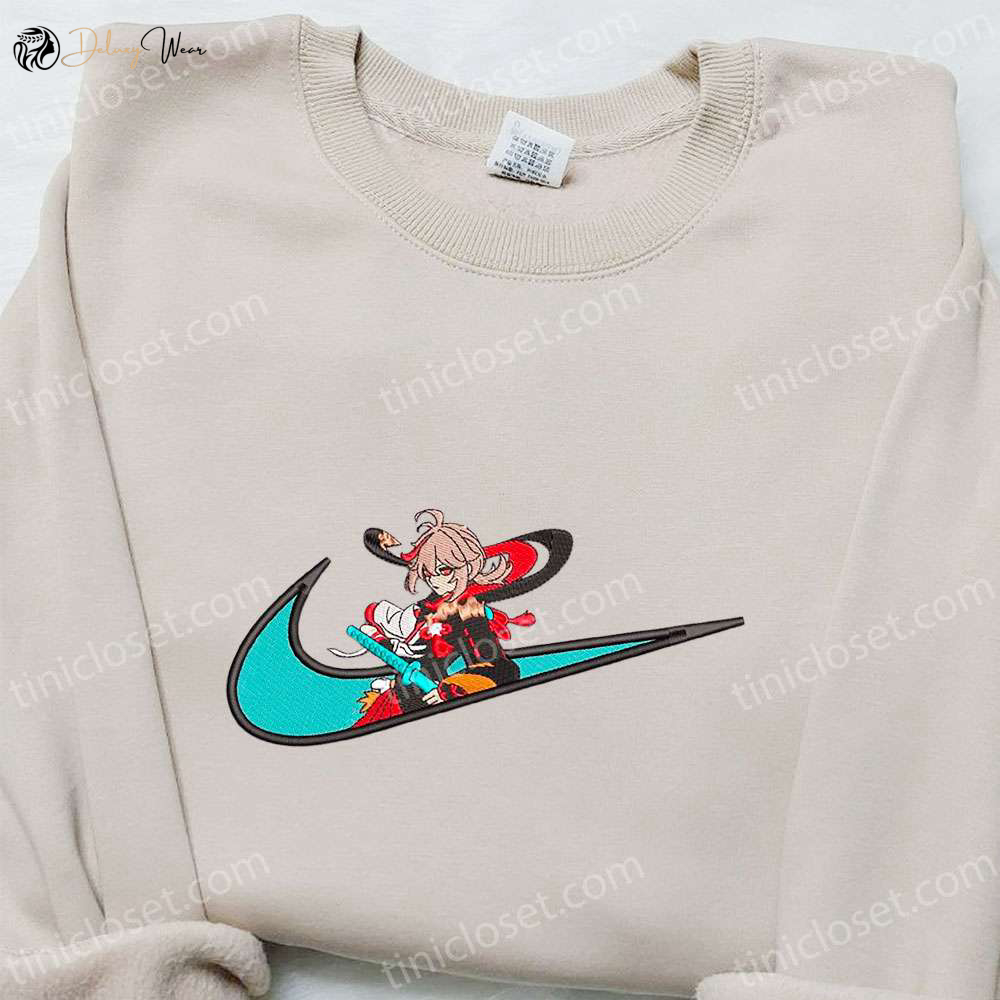 Kaedehara Kazuha x Swoosh Game Hoodie: Cool Anime Clothing Best Family Gift