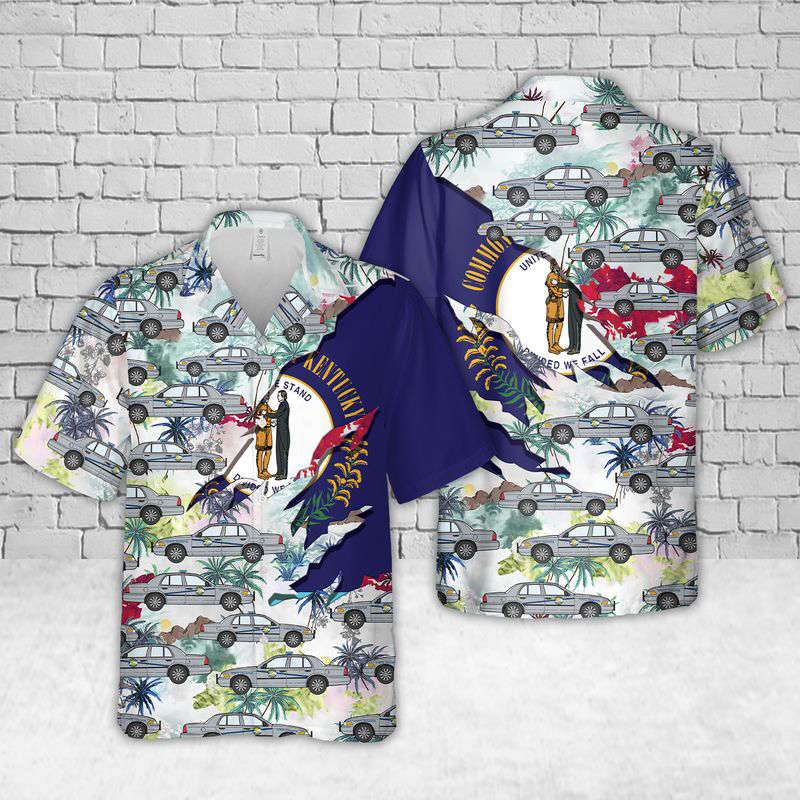 Kentucky State Police Hawaiian Shirt Gift for Men Dad Father Gift for Men Dad Father