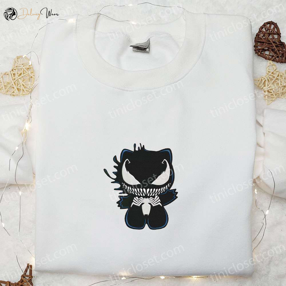 Spooktacular Kitty Venom Embroidered Sweatshirt: Top Halloween Gift Ideas