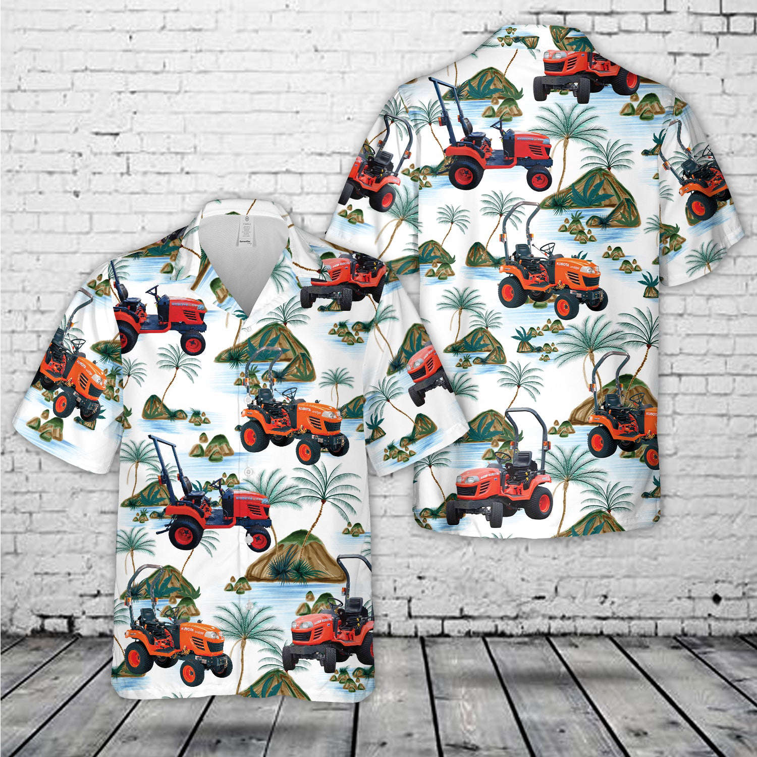 Kubota Tractor BX2350 Hawaiian Shirt Gift for Men Dad Father Gift for Men Dad Father
