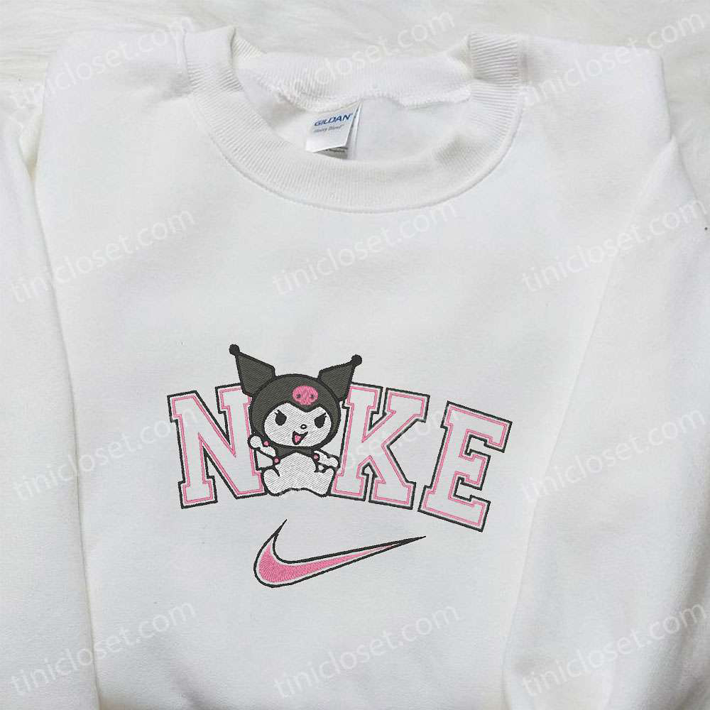 Kuromi x Nike Embroidered Cartoon Shirt: Perfect Nike Inspired Gift for Family