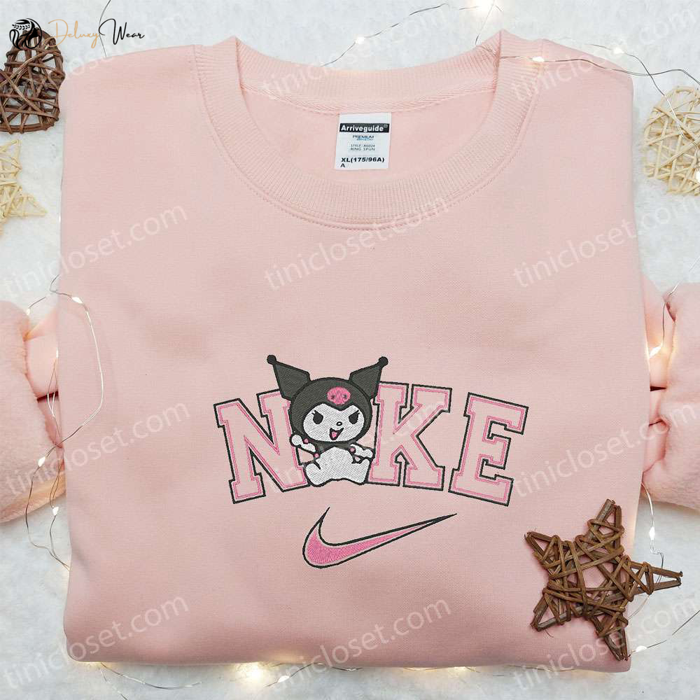Kuromi x Nike Embroidered Cartoon Shirt: Perfect Nike Inspired Gift for Family